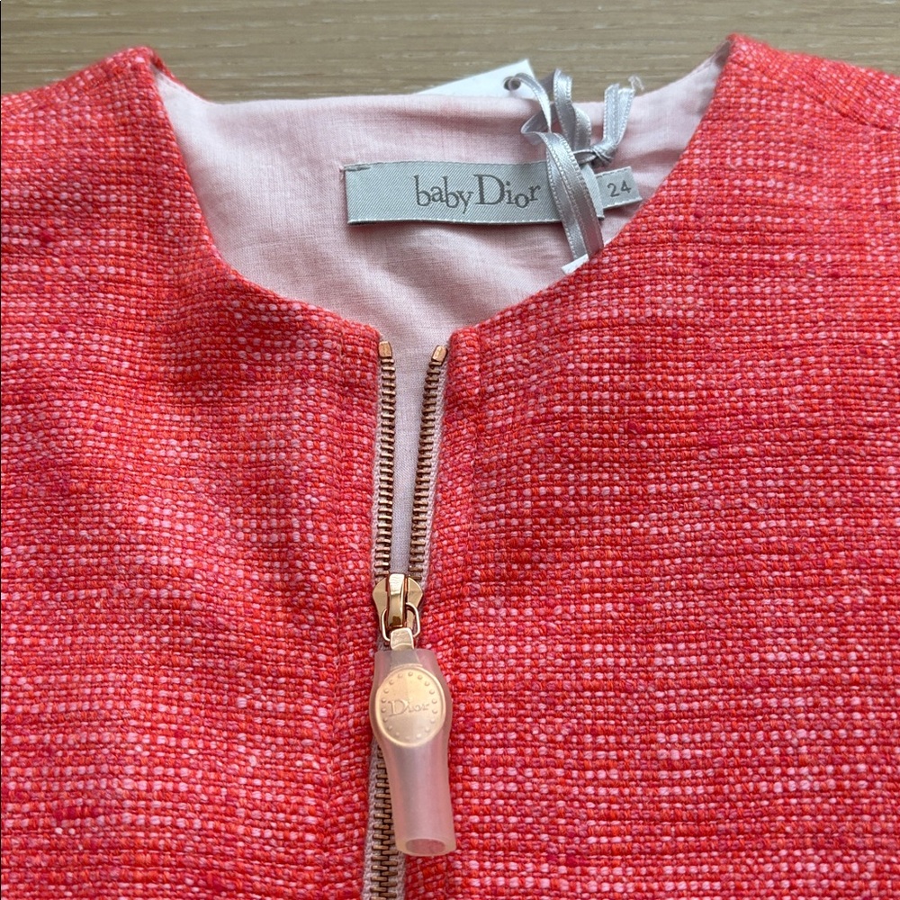 Baby Dior Classic Tweed dress set - Picture 3 of 10